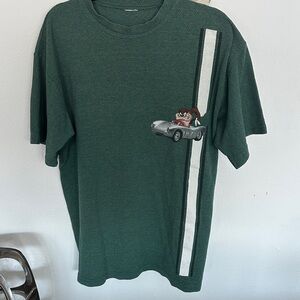 Looney Tunes Tasmanian Devil Race car Textured Short Sleeve Tee